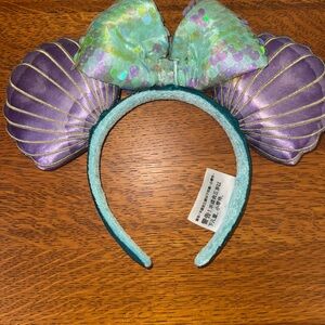 Disney Ariel Little Mermaid Seashell Minnie Mouse Ears